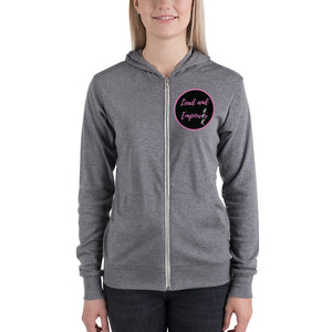 Lead and Empower Her Unisex zip hoodie