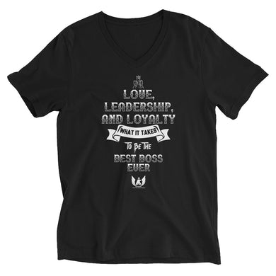 Love Leadership & Loyalty Unisex V-Neck T-Shirt