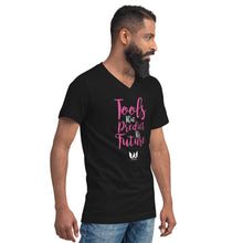 Load image into Gallery viewer, Tools that Predict the Future KW Productions Unisex Short Sleeve V-Neck T-Shirt