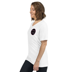 Unisex Lead and Empower Her V-Neck T-Shirt