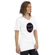 Load image into Gallery viewer, Lead and Empower Her Unisex Short Sleeve V-Neck T-Shirt